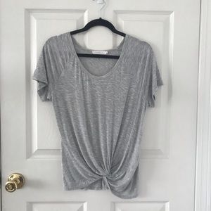 Lush Knotted Twist Front Tee